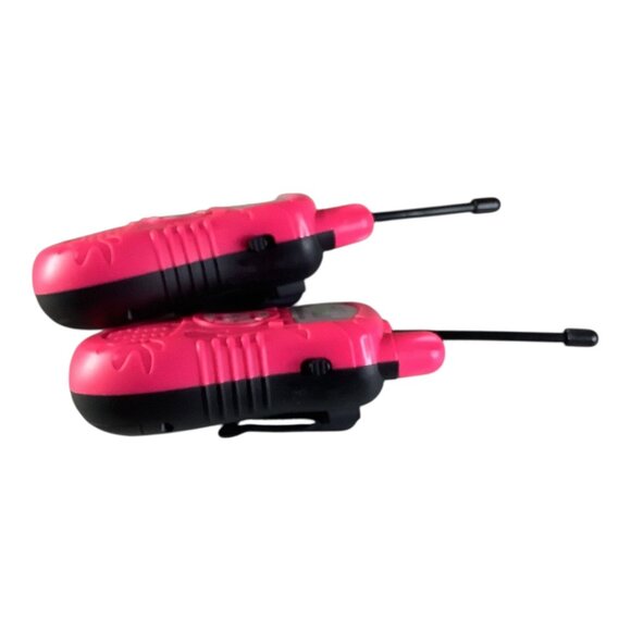 Toy Walkie Talkies 2-Way Radio Pink/Black Pair For Kids Compact Portable‎ Fun - Picture 6 of 7